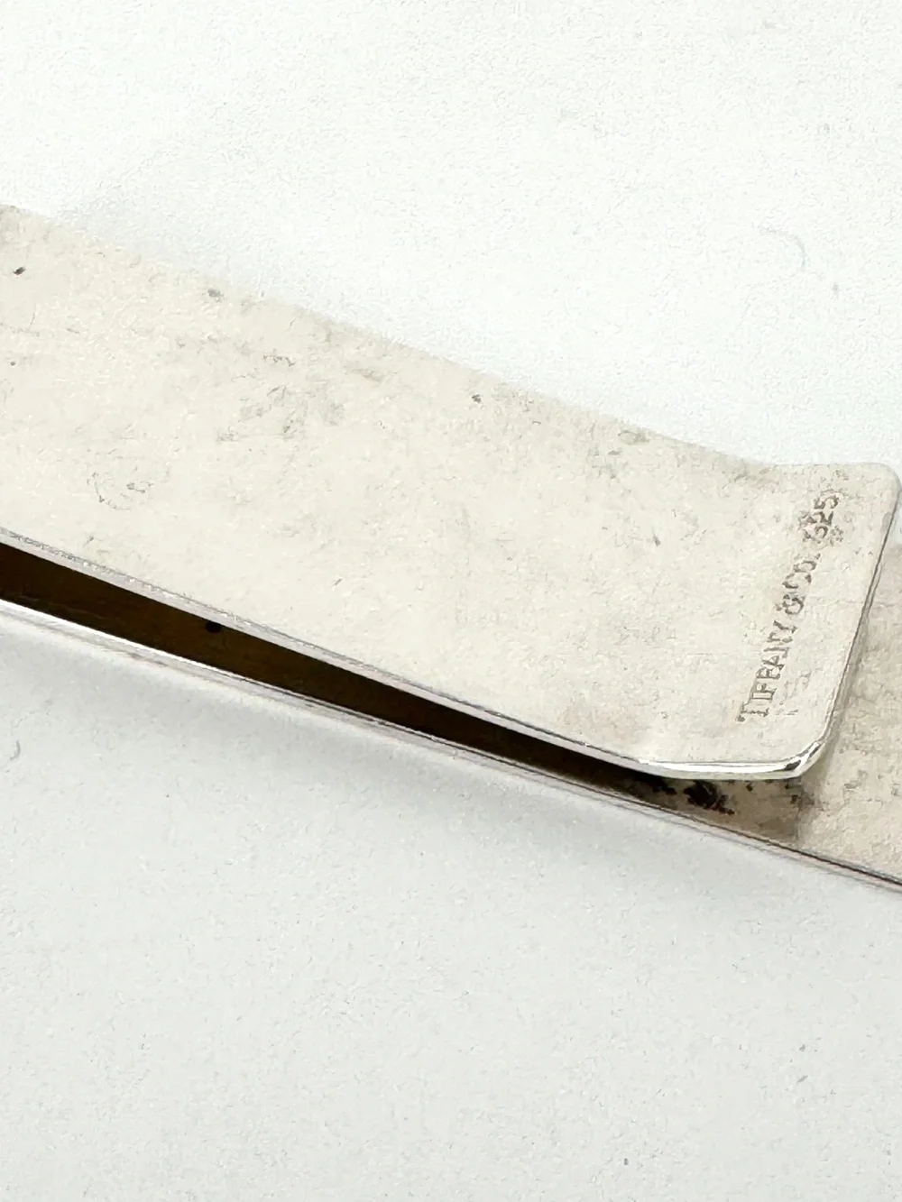 Vintage Sterling Silver Tiffany Men's Money Clip - Engravable Panel
